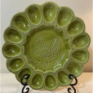 Vintage California Pottery 529 Egg Platter